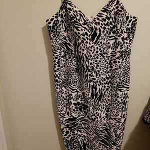 Brand New Sergio Hudson size 2X print dress
